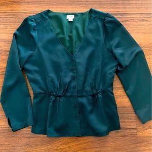 J. Crew peplum blouse